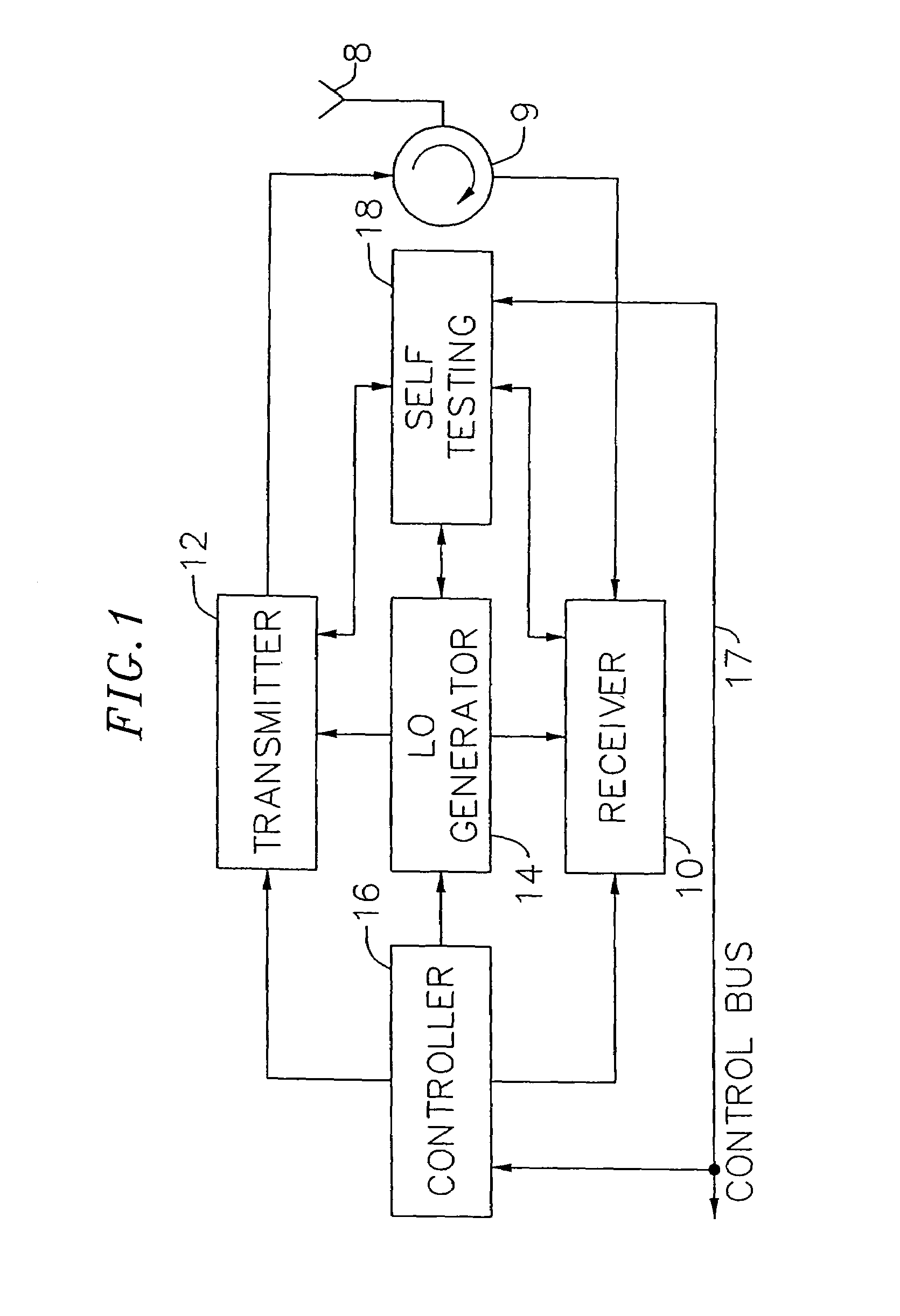 Adaptive radio transceiver with a power amplifier
