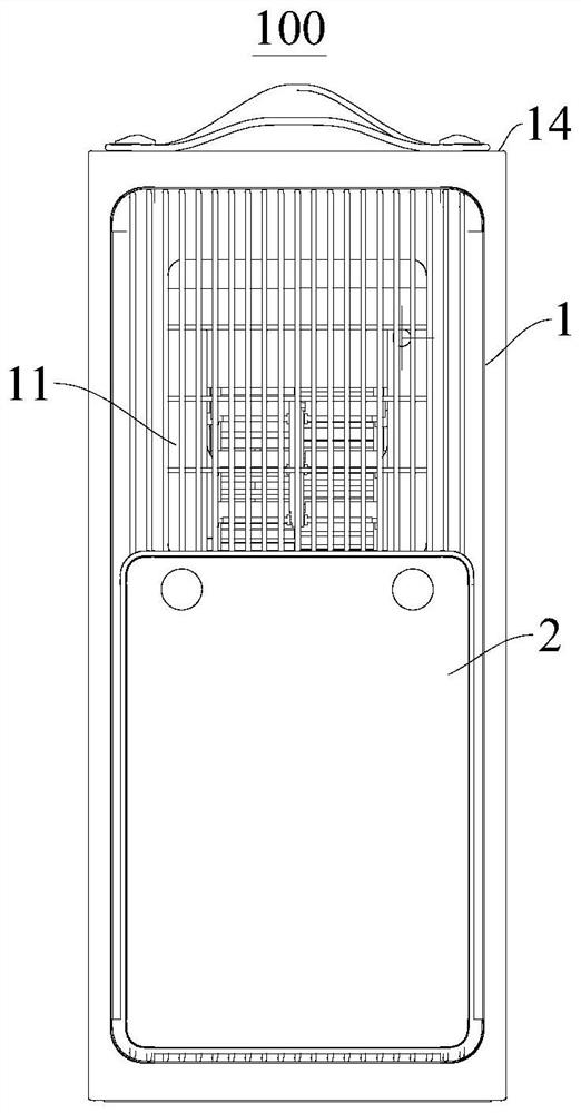 Control method of portable air conditioner, portable air conditioner and control device