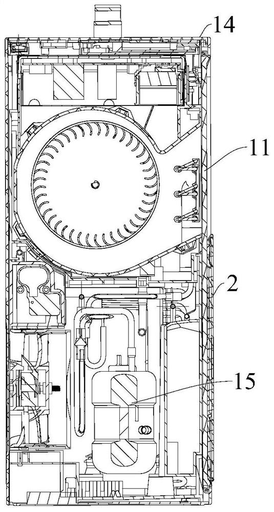 Control method of portable air conditioner, portable air conditioner and control device