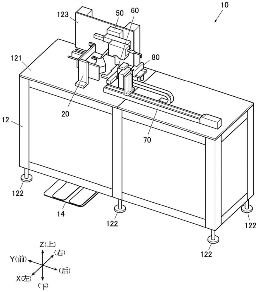 Hair feeding device