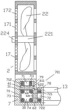 Electric power element installation device with dust screen and electronic control unit