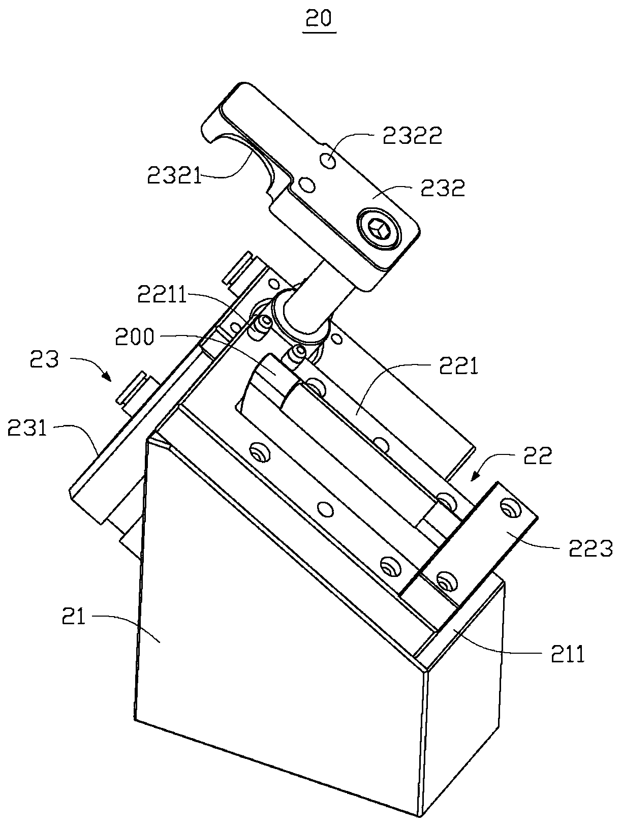 Automatic film sticking device