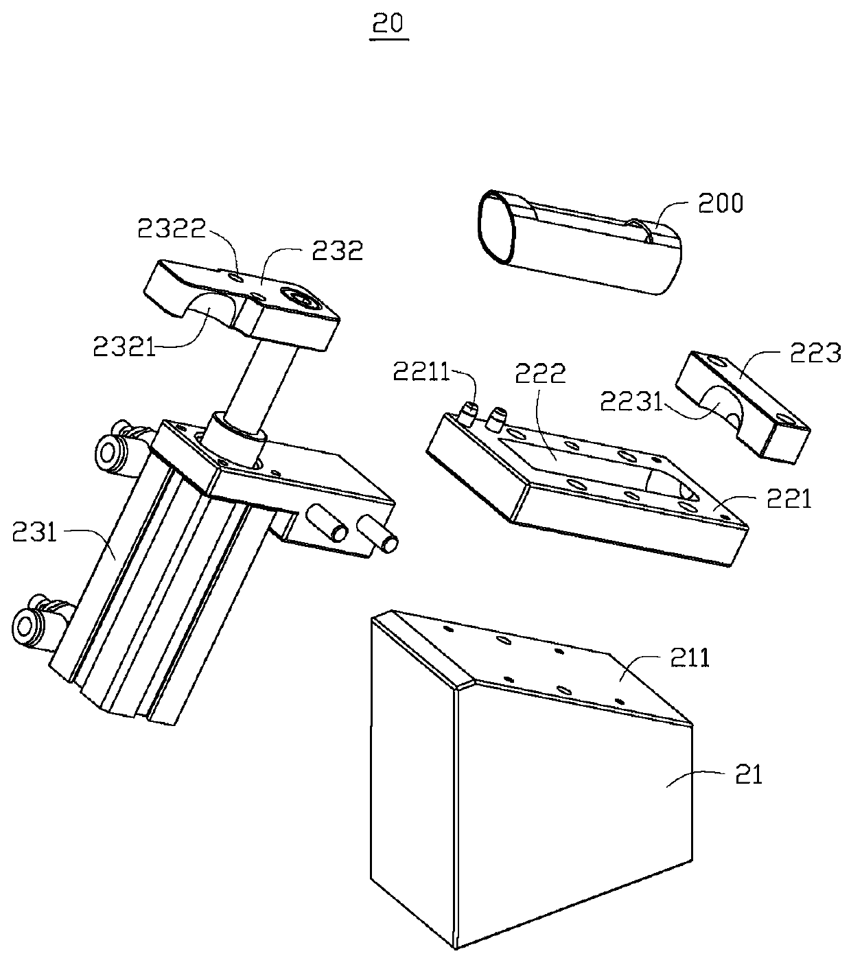 Automatic film sticking device