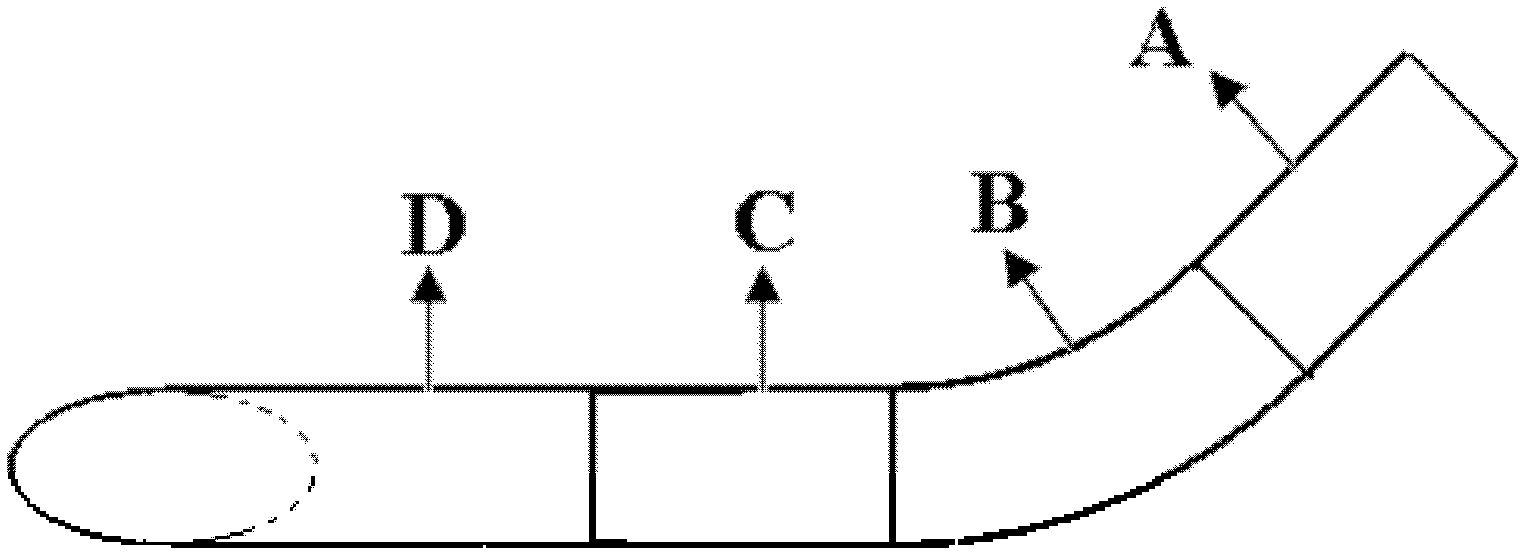 Artificial blood vessel for realizing zero-angle bypass grafting