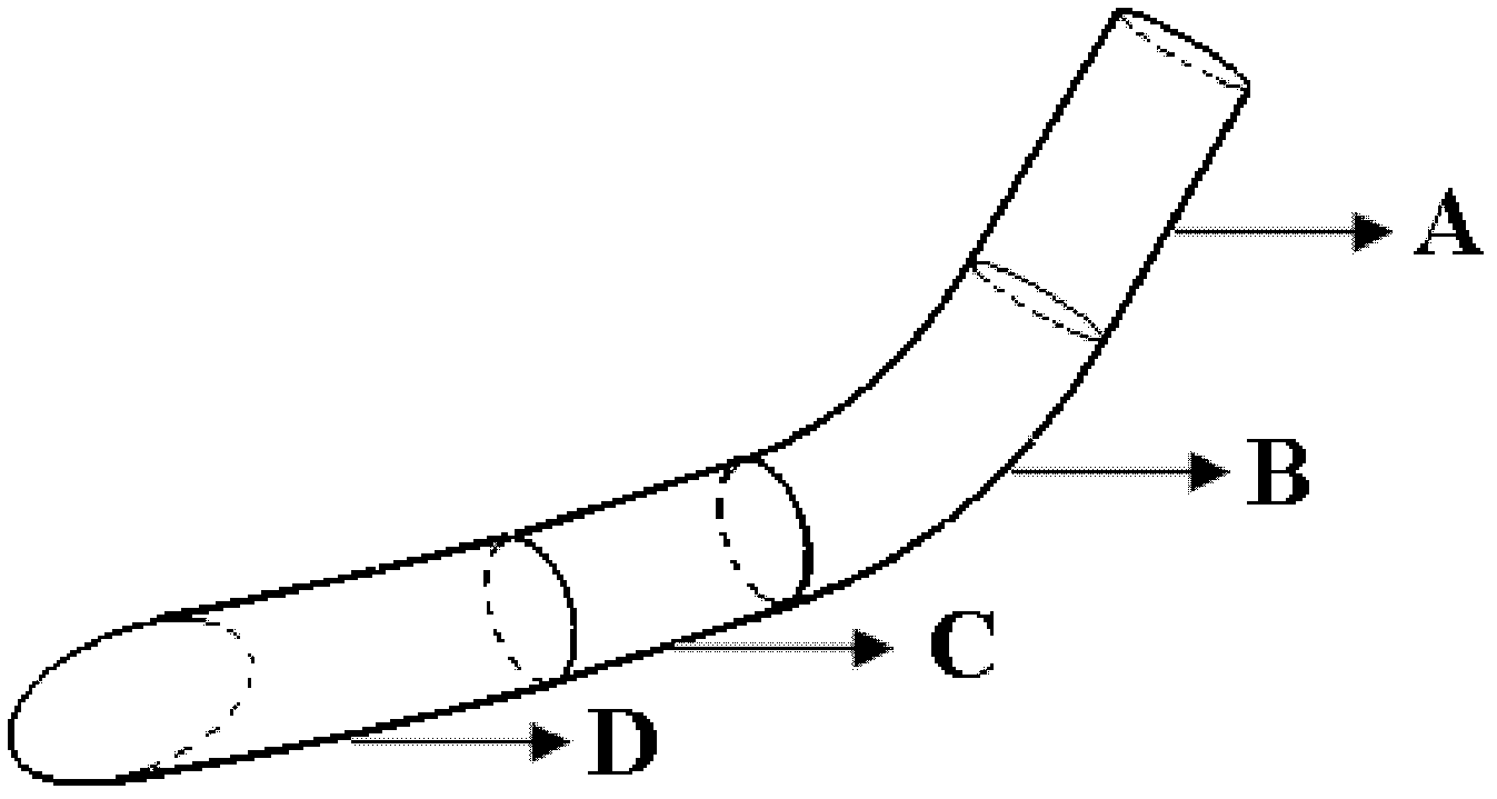 Artificial blood vessel for realizing zero-angle bypass grafting