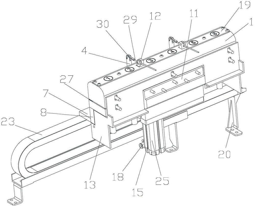 Multi-working-position precision-carving machine workbench side-mounted integrated tool magazine