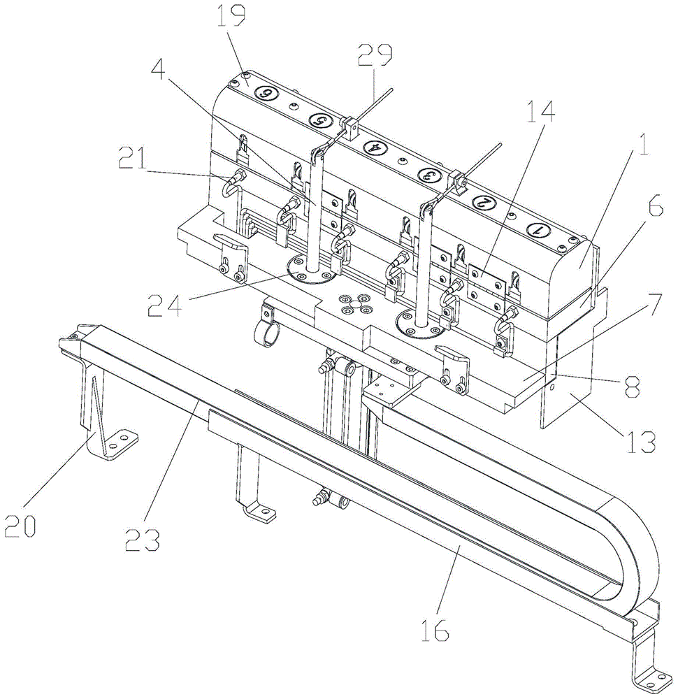 Multi-working-position precision-carving machine workbench side-mounted integrated tool magazine