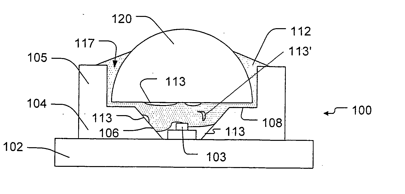 Reflector packages and methods for packaging of a semiconductor light emitting device