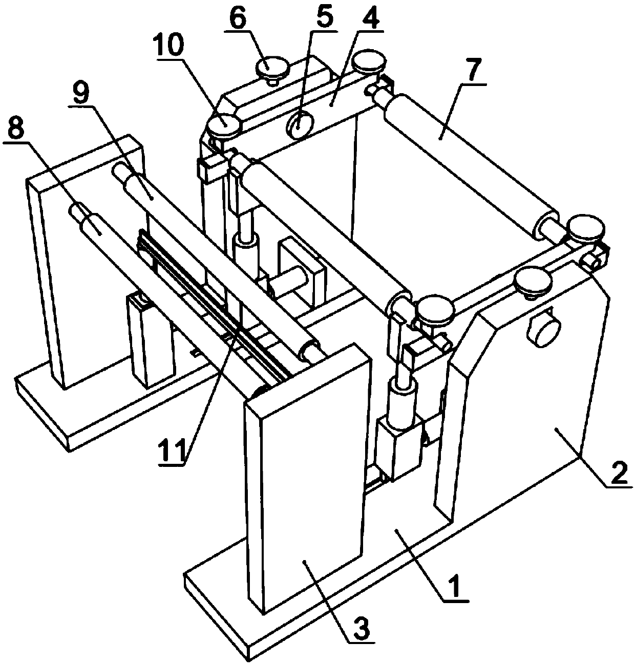 Cloth winding mechanism of cloth printing machine