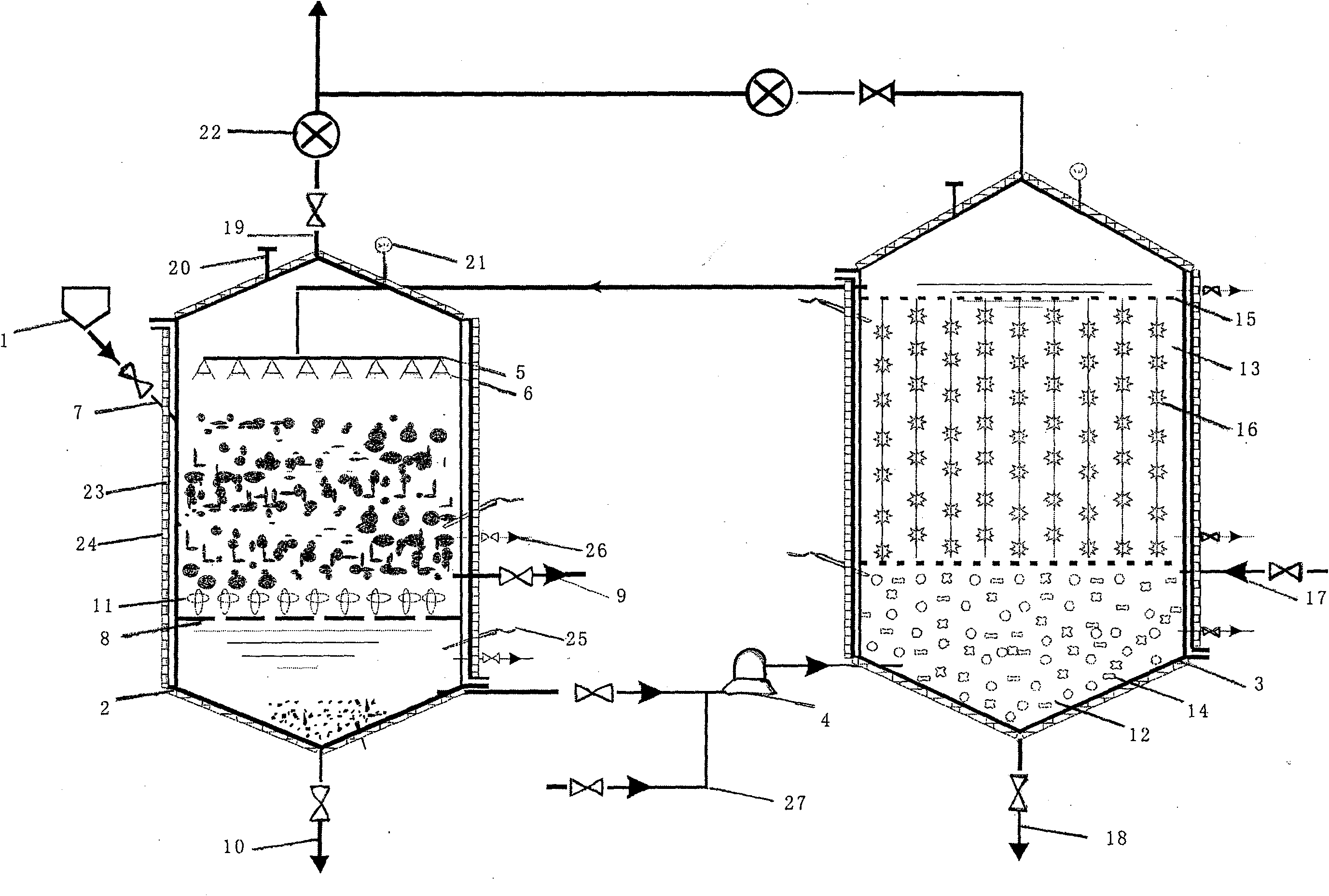 Method of producing biogas through high-solid two-phase three-stage anaerobic digestion by using perishable organic wastes