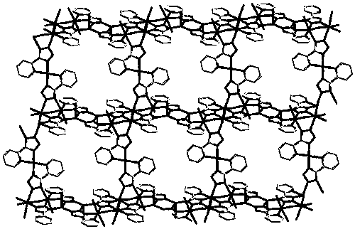 Preparation and catalytic performance of polyacid-based metal organic framework crystal material with intercalation structure