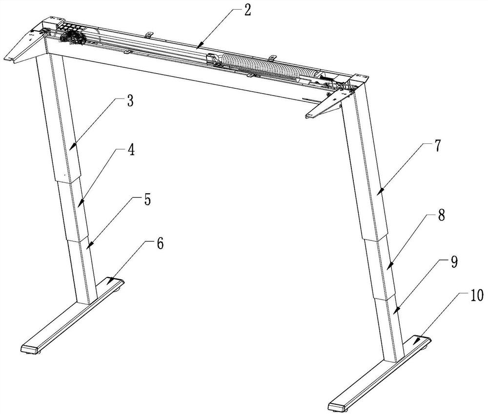 Adjustable manual lifting table