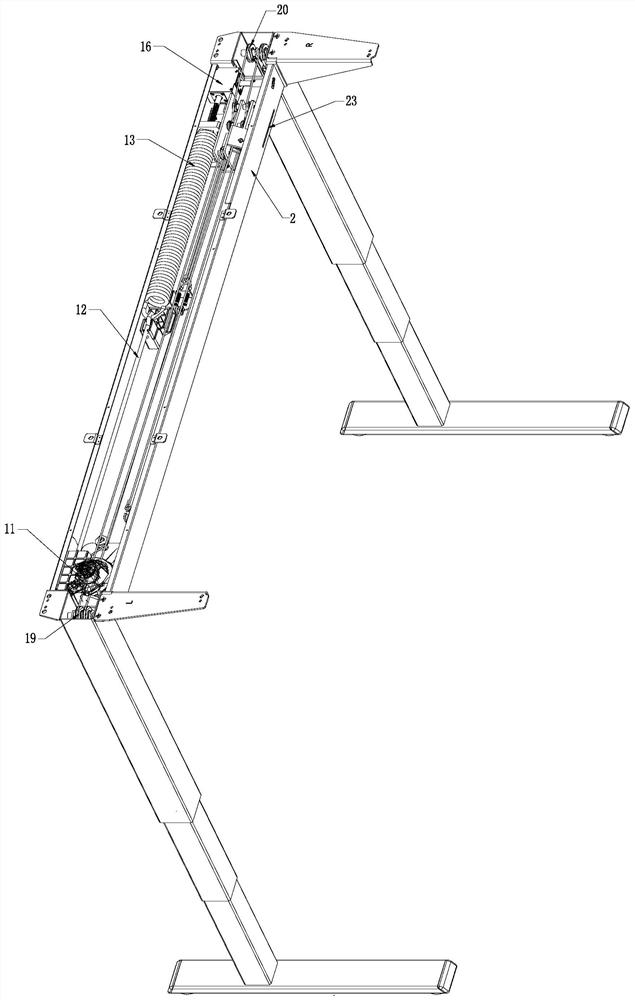 Adjustable manual lifting table