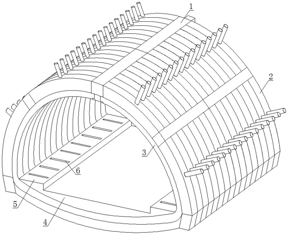 Tunnel primary support corrugated steel-sprayed concrete support constructed through underground excavation method