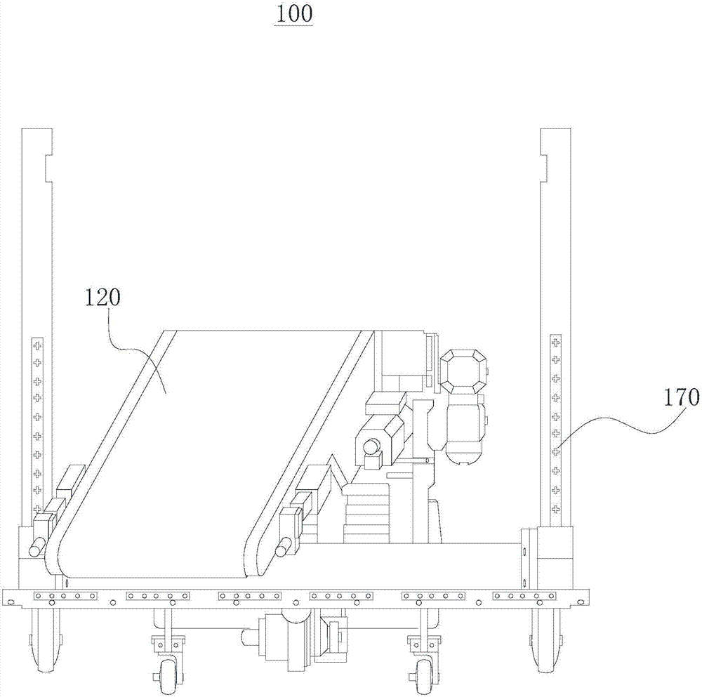 Semi-automatic unloading device and unloading equipment