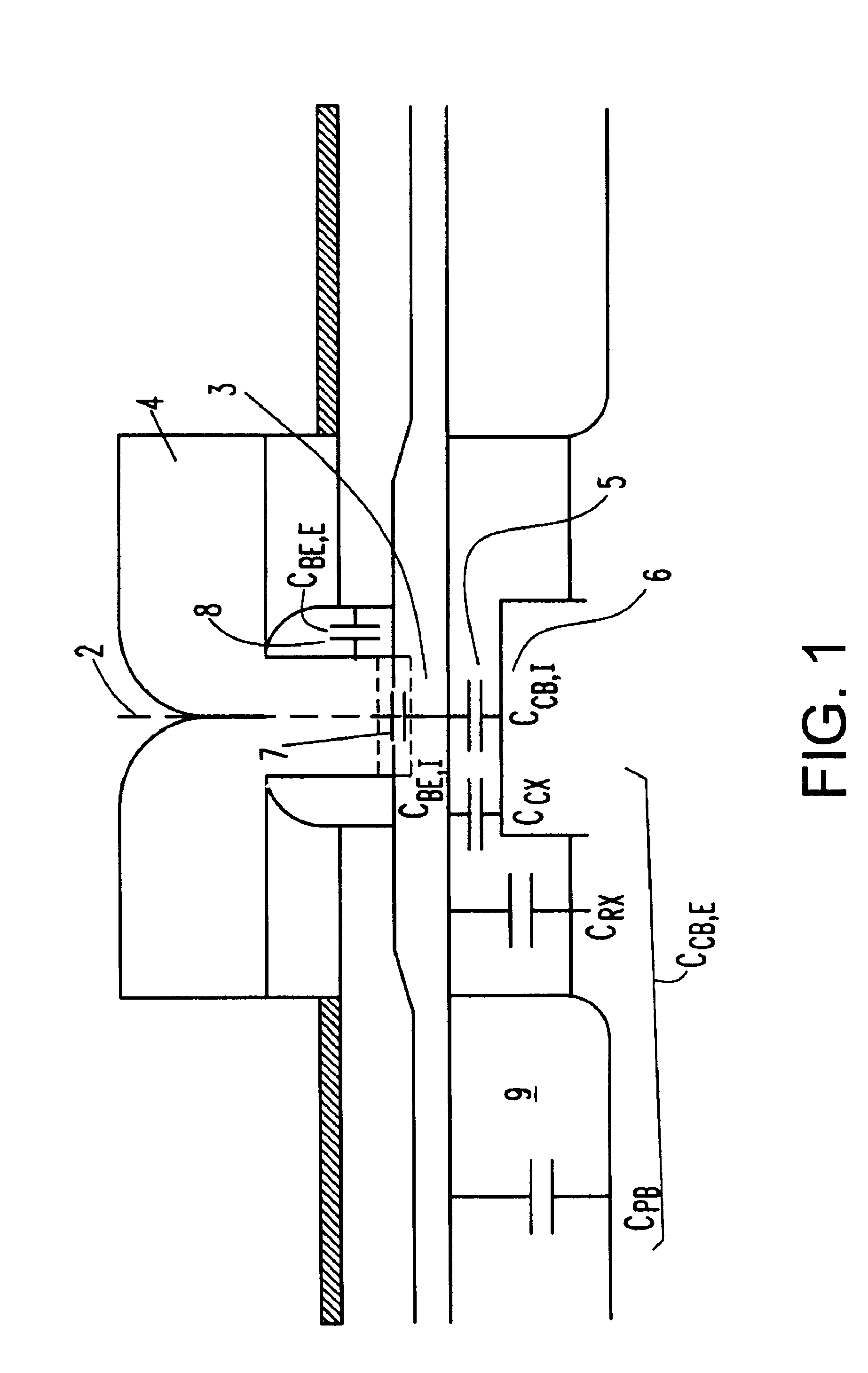 Structure and method of forming a bipolar transistor having a void between emitter and extrinsic base