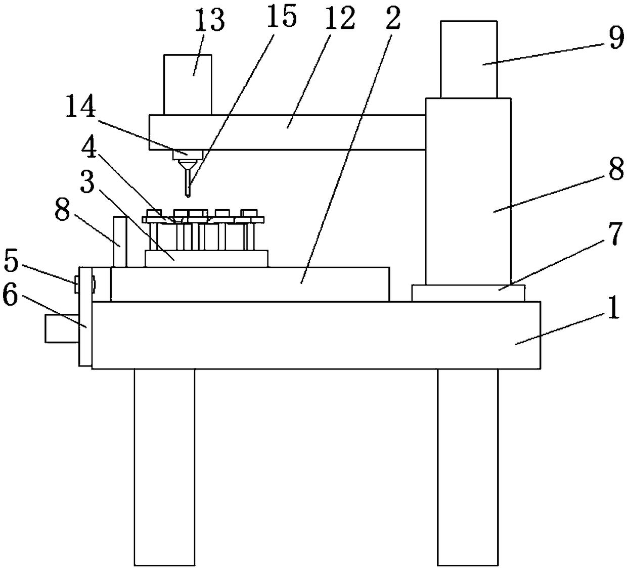 Clamp for processing holes