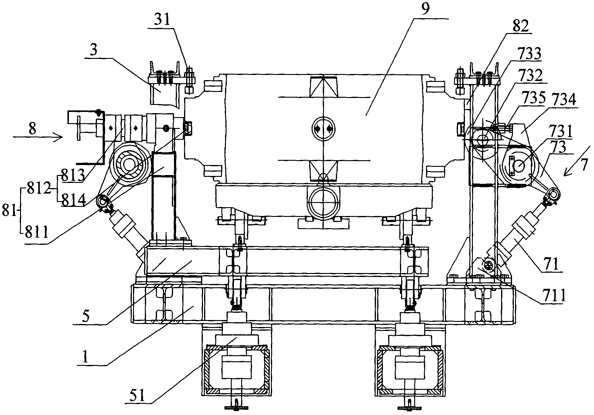 Sand box positioning device