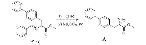 Preparation method of biphenyl alanine derivative