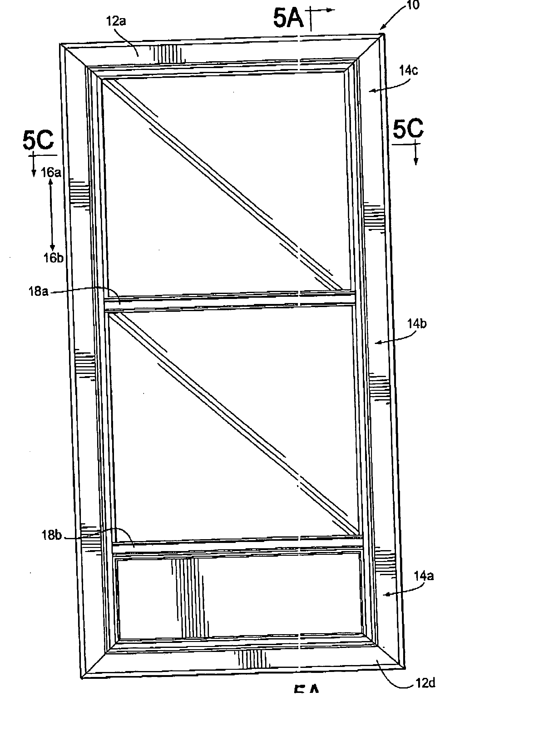 Window with variable length screen