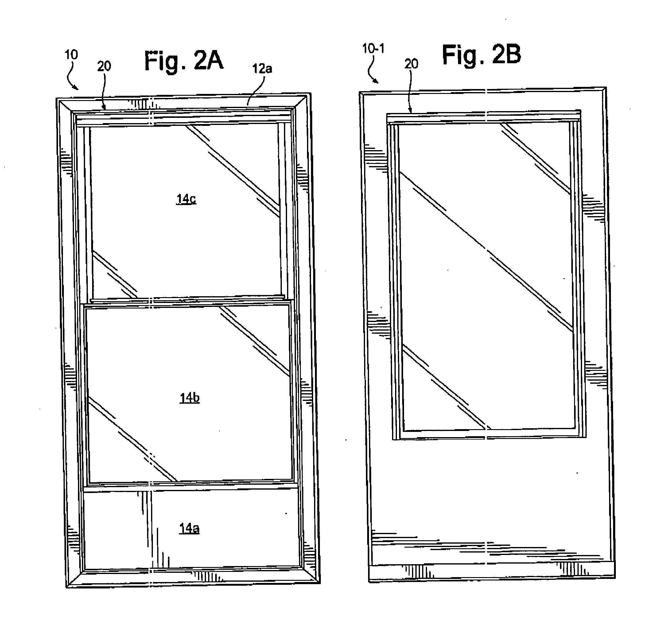 Window with variable length screen