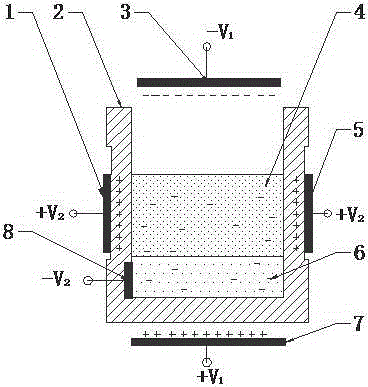 Apparatus for gathering droplets in metal slag by applying pulsed electric field