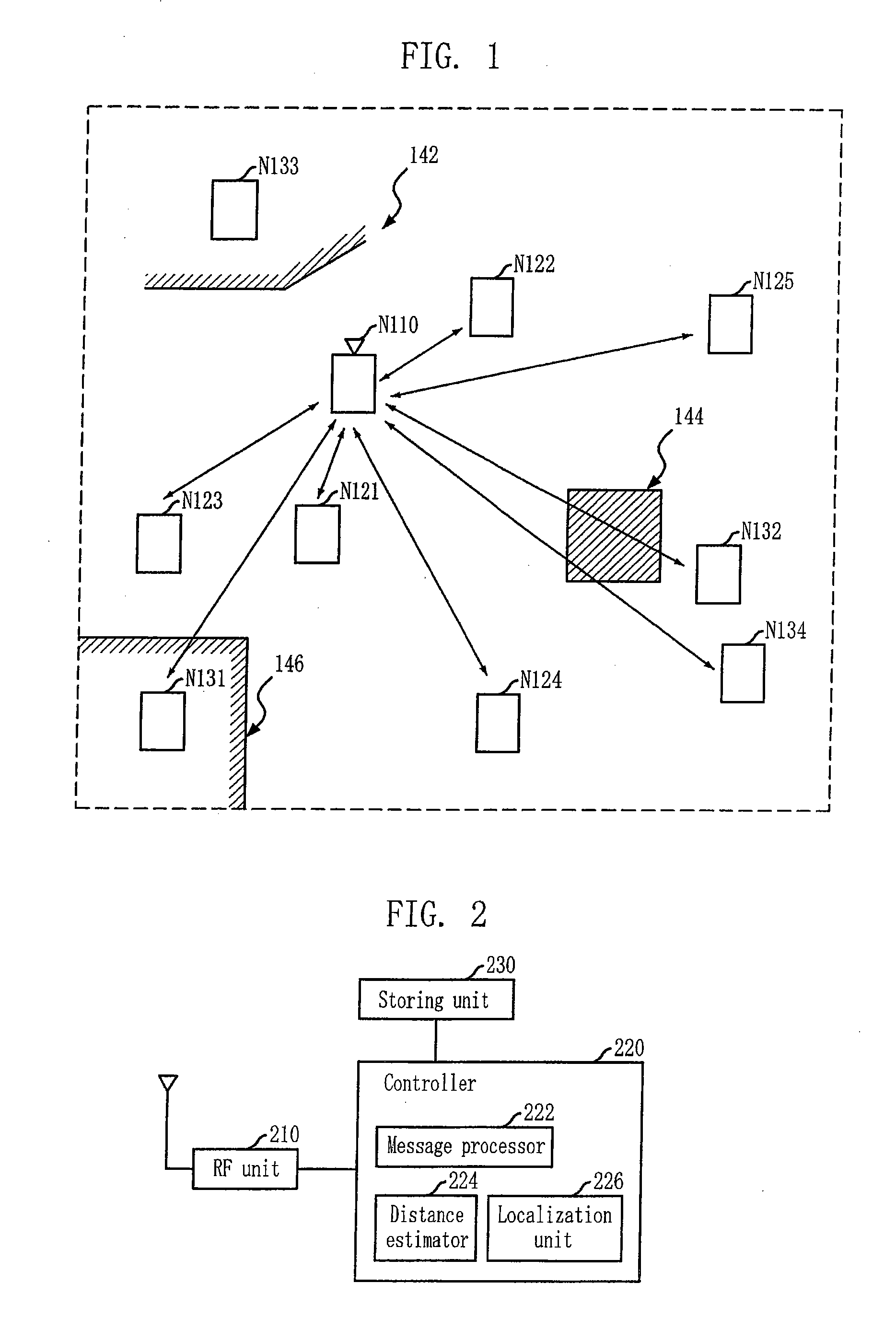 Localization apparatus for recognizing location of node in sensor network and method thereof