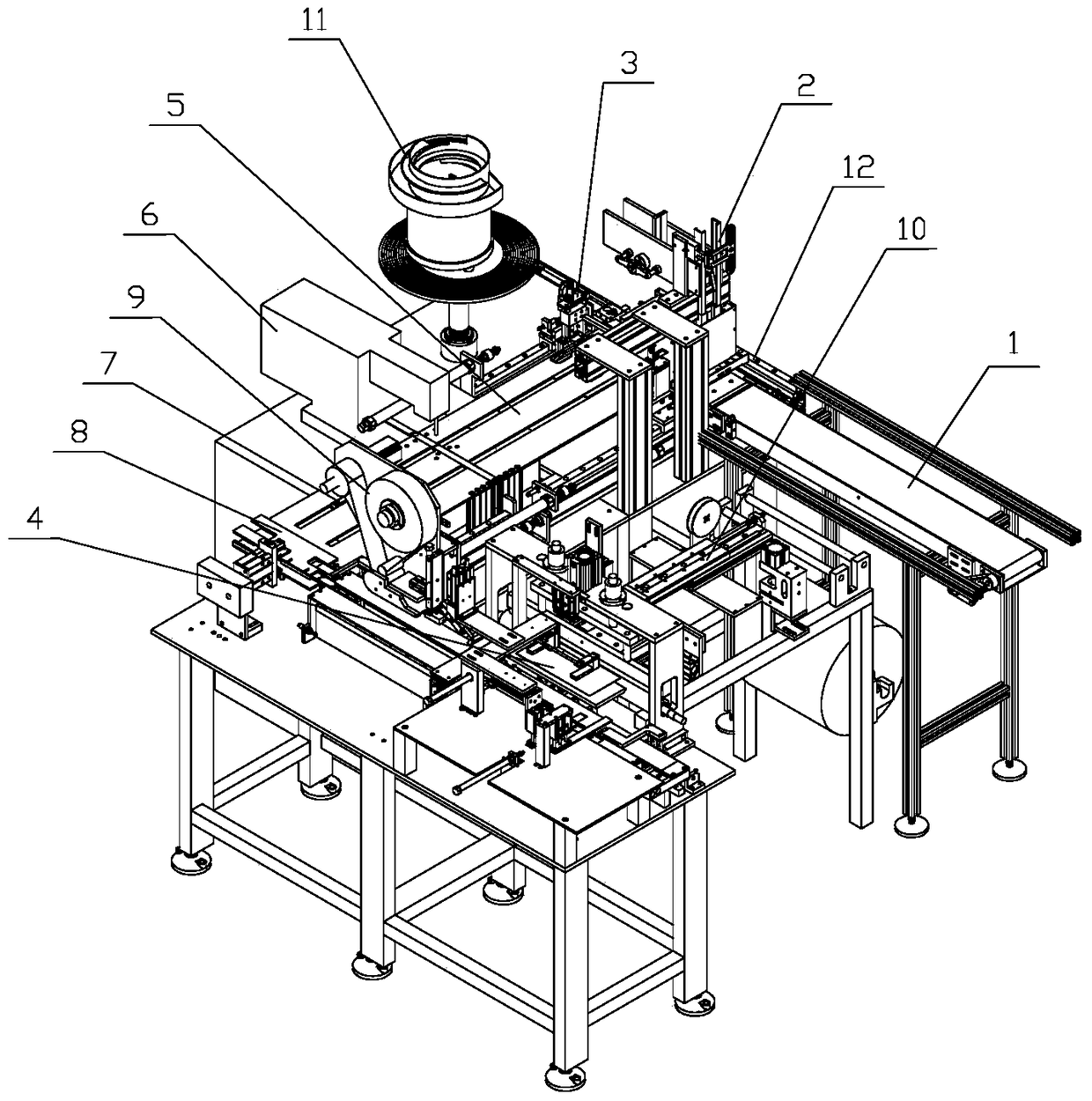 A fully automatic cotton socks packaging machine