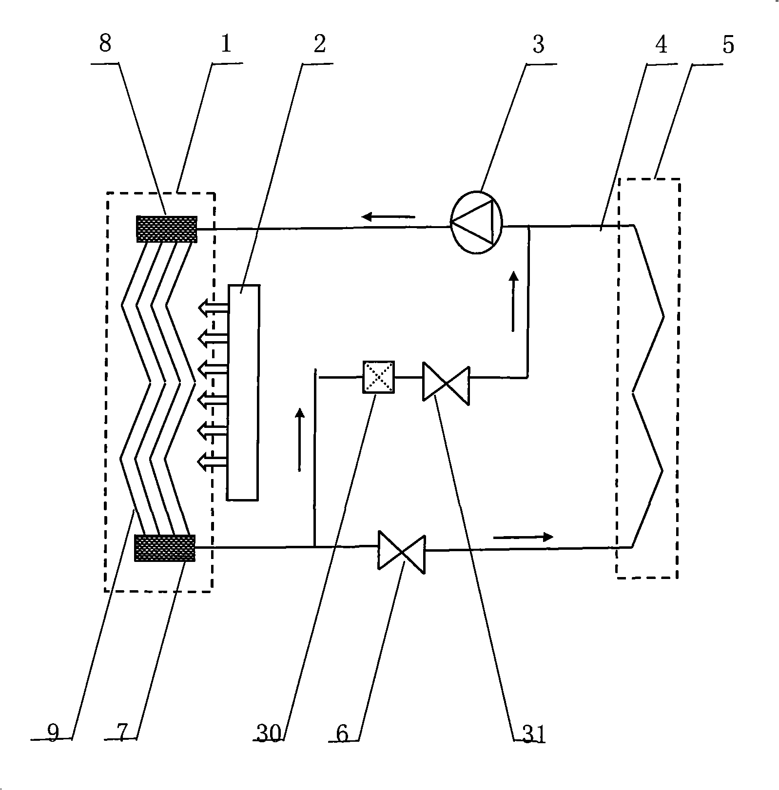 High temperature air source heat pump hot-air fan used for drying