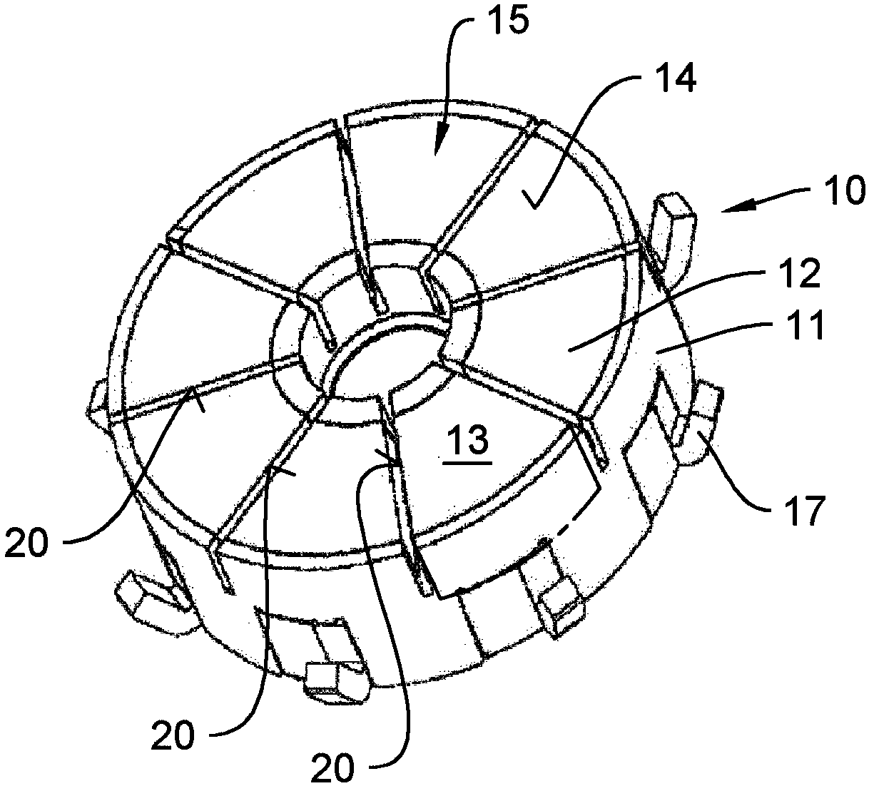Disc blank for producing commutator laminations