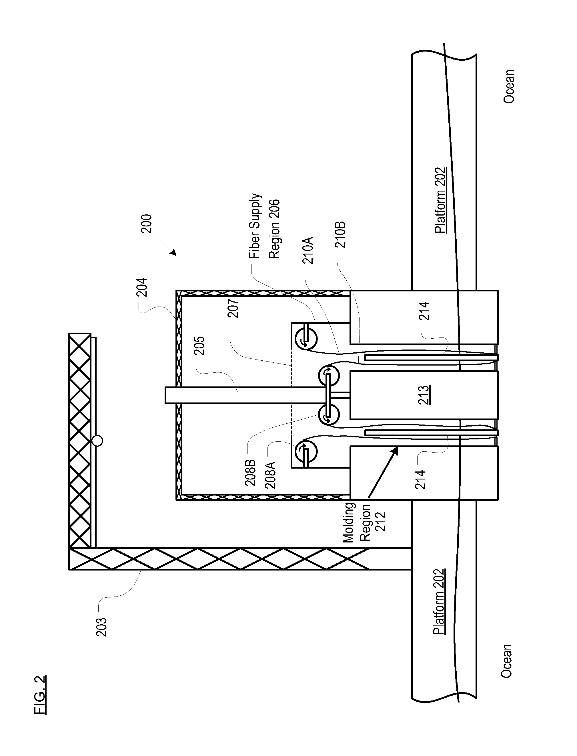 Process and apparatus for molding continuous-fiber composite articles