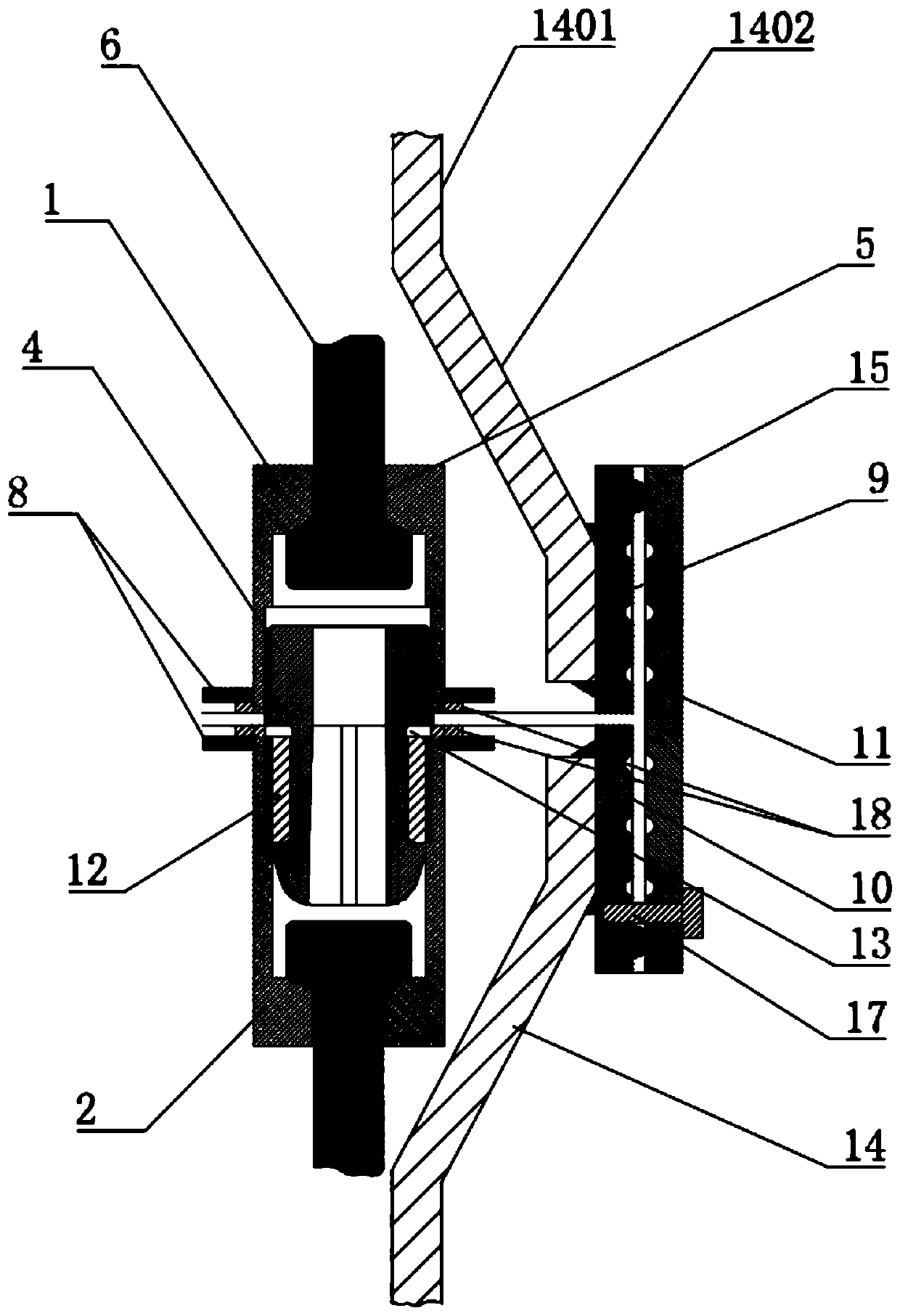 Mechanical connecting device of concrete precast pile and manufacturing method