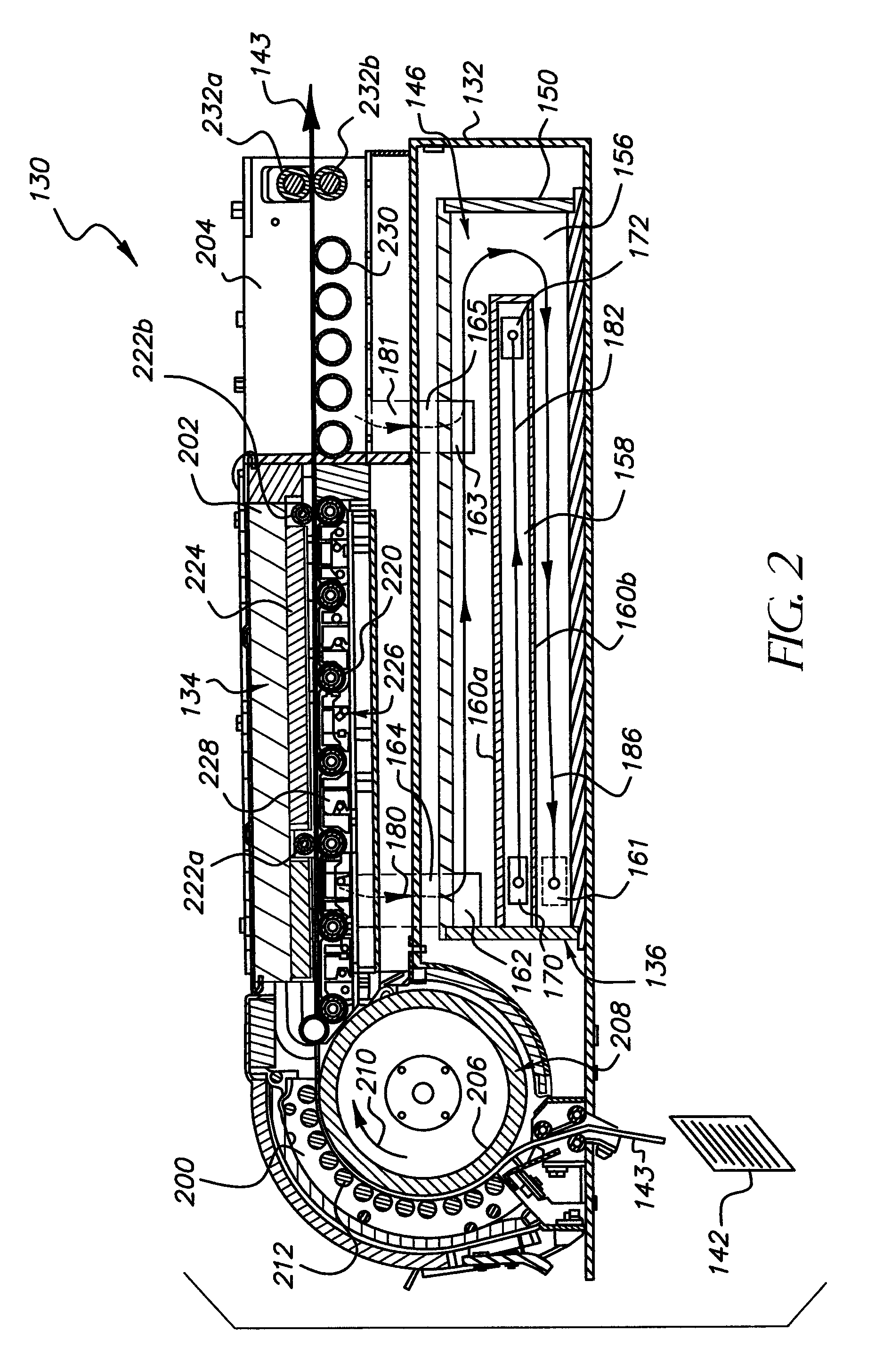 Thermal processor with contaminant removal cartridge