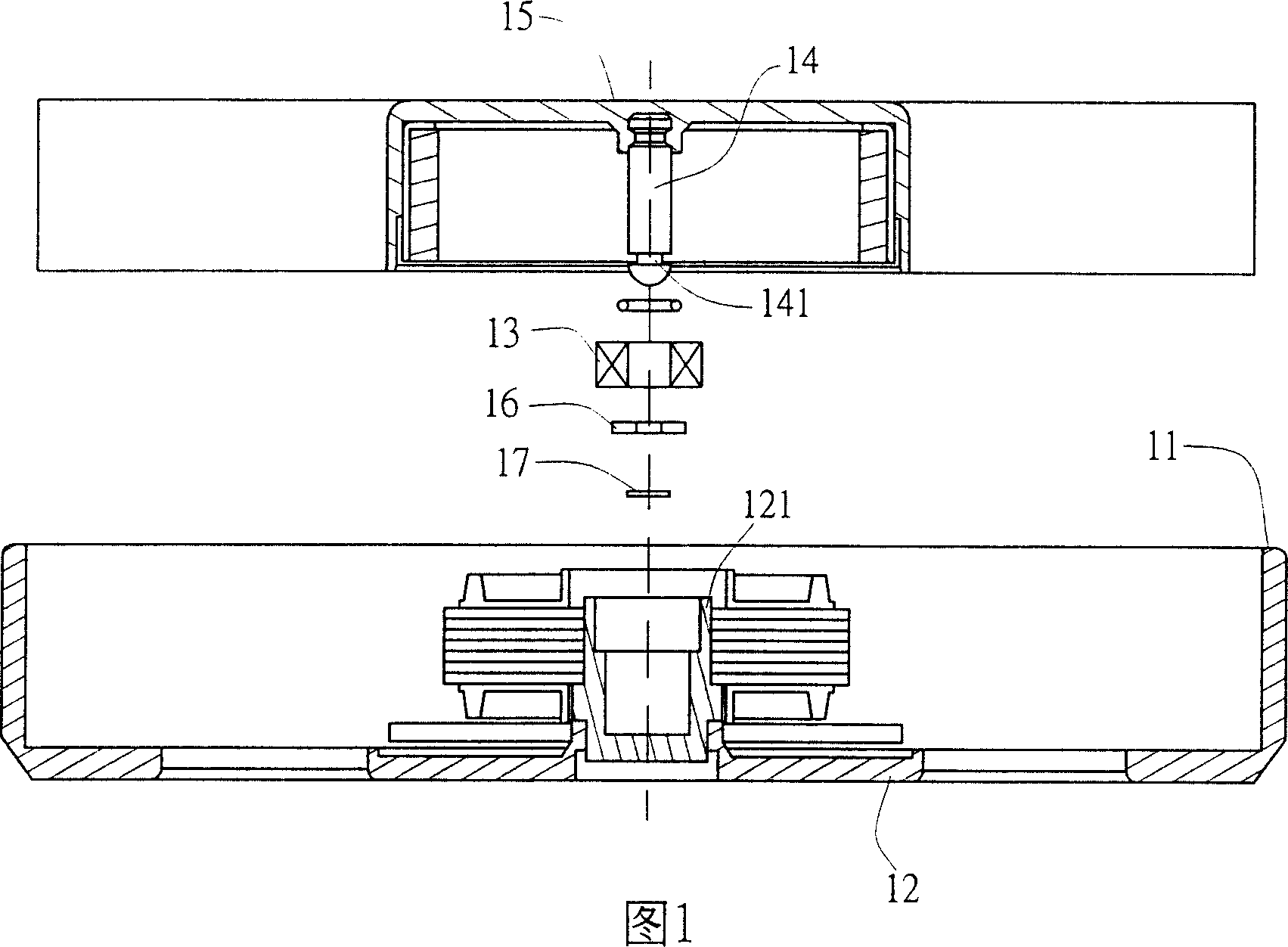 Shock-absorbing mechanism of motor bearing