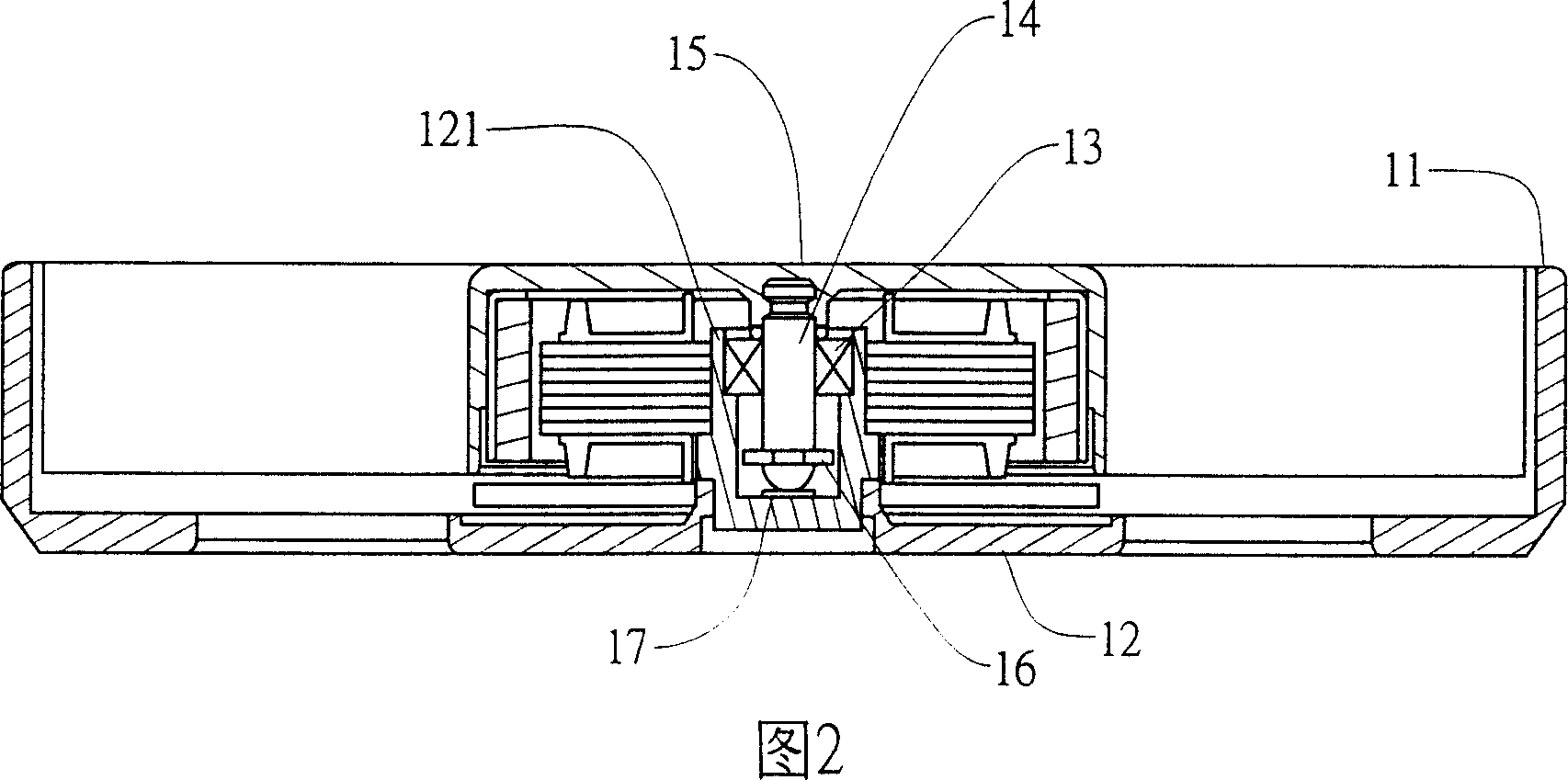 Shock-absorbing mechanism of motor bearing