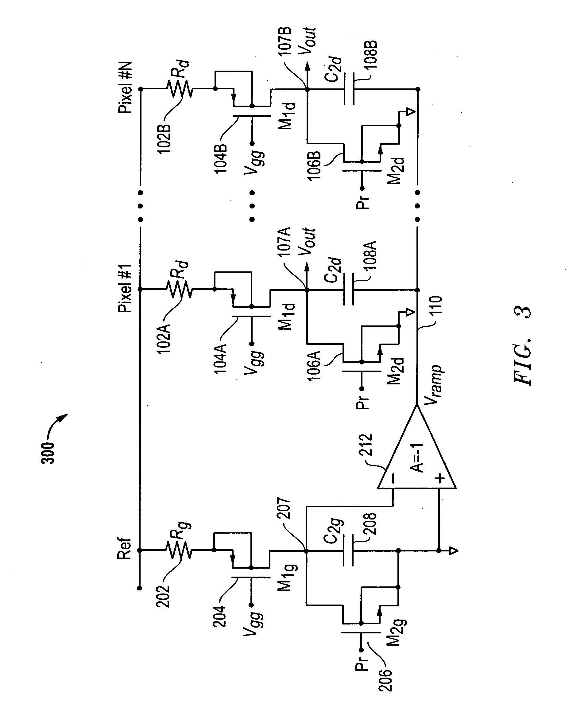 In-cell current subtraction for infrared detectors