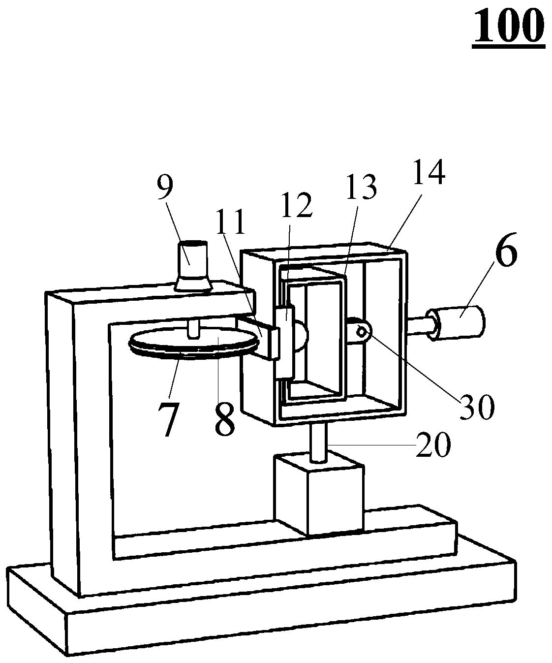 Current-carrying friction and wear testing machine for pantograph slide plate and its application method