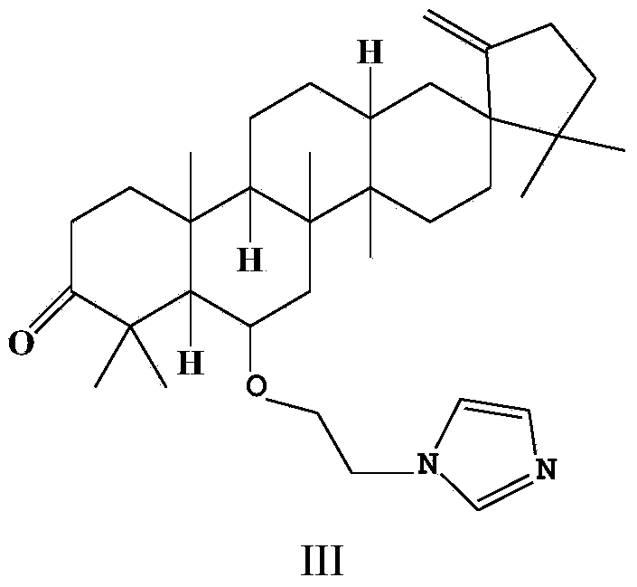 Application of O-(imidazolyl)ethyl derivates of cleistanone to preparation of anti-hypoxic drugs