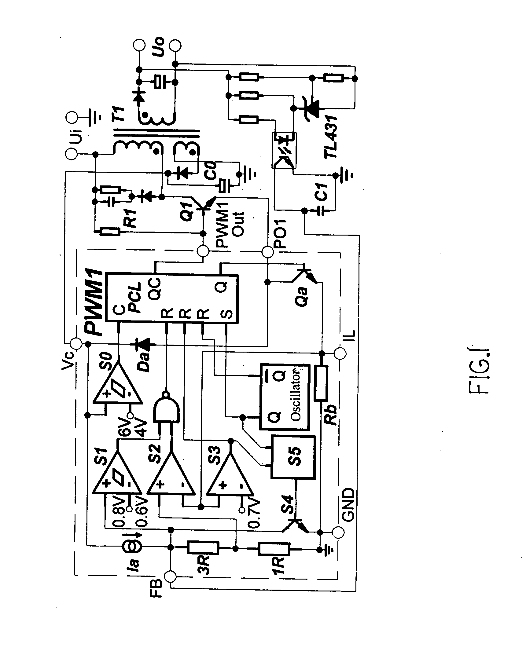 Green switch power supply with standby function and its ic