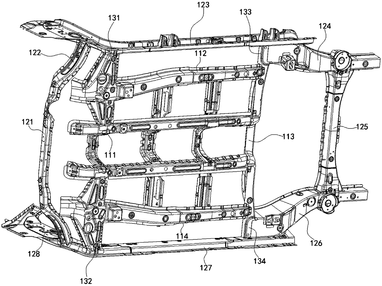 A new energy vehicle body structure