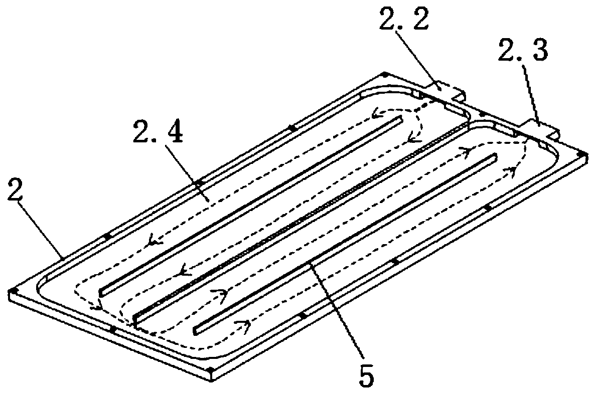 Battery pack cooling and heating integral structure