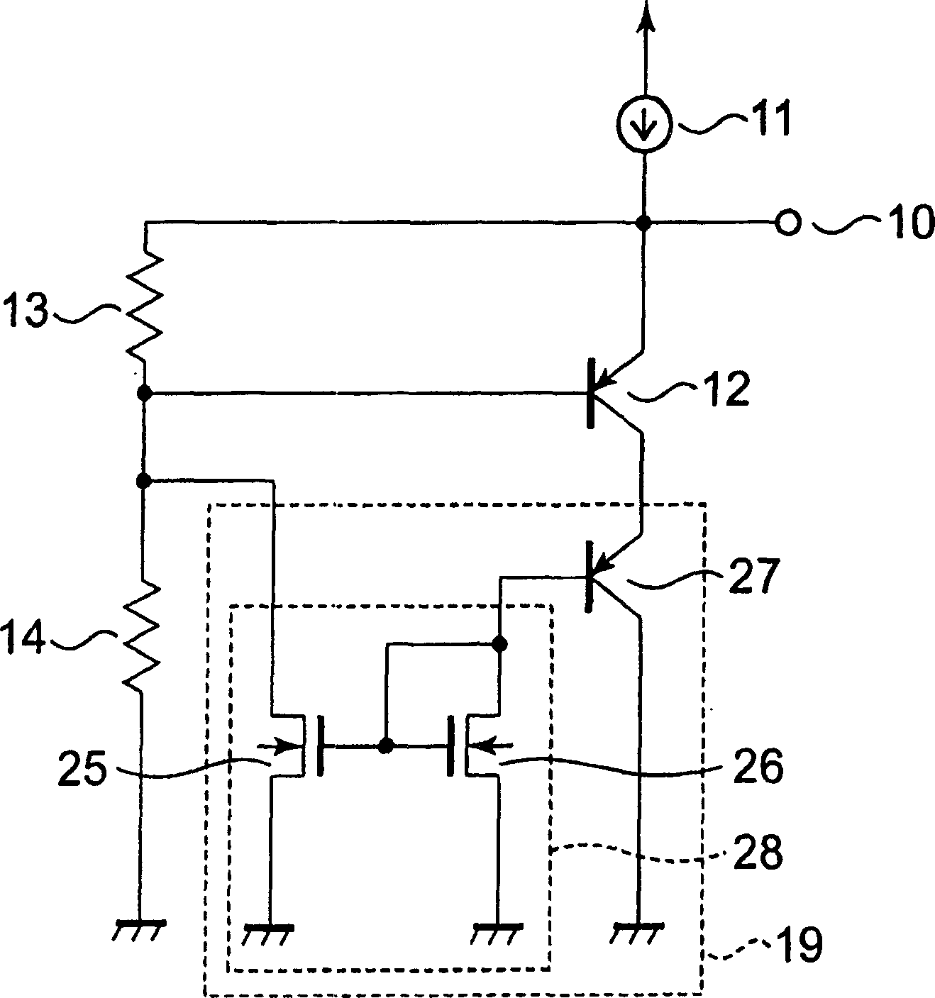 Temperature sensor circuit