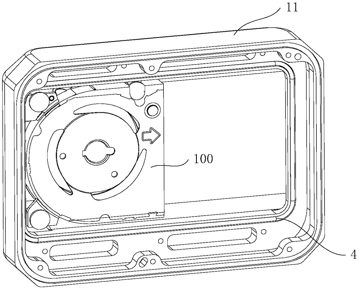 Casing assembly and photographing apparatus therewith