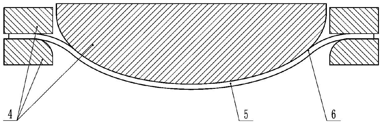 Production process of elliptical head or dish-shaped head