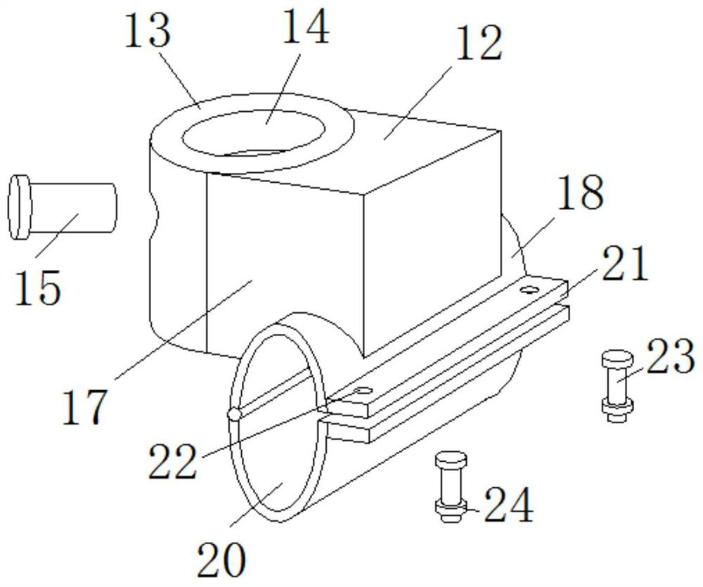 Spliced and combined type high-stability cantilever frame convenient to adjust