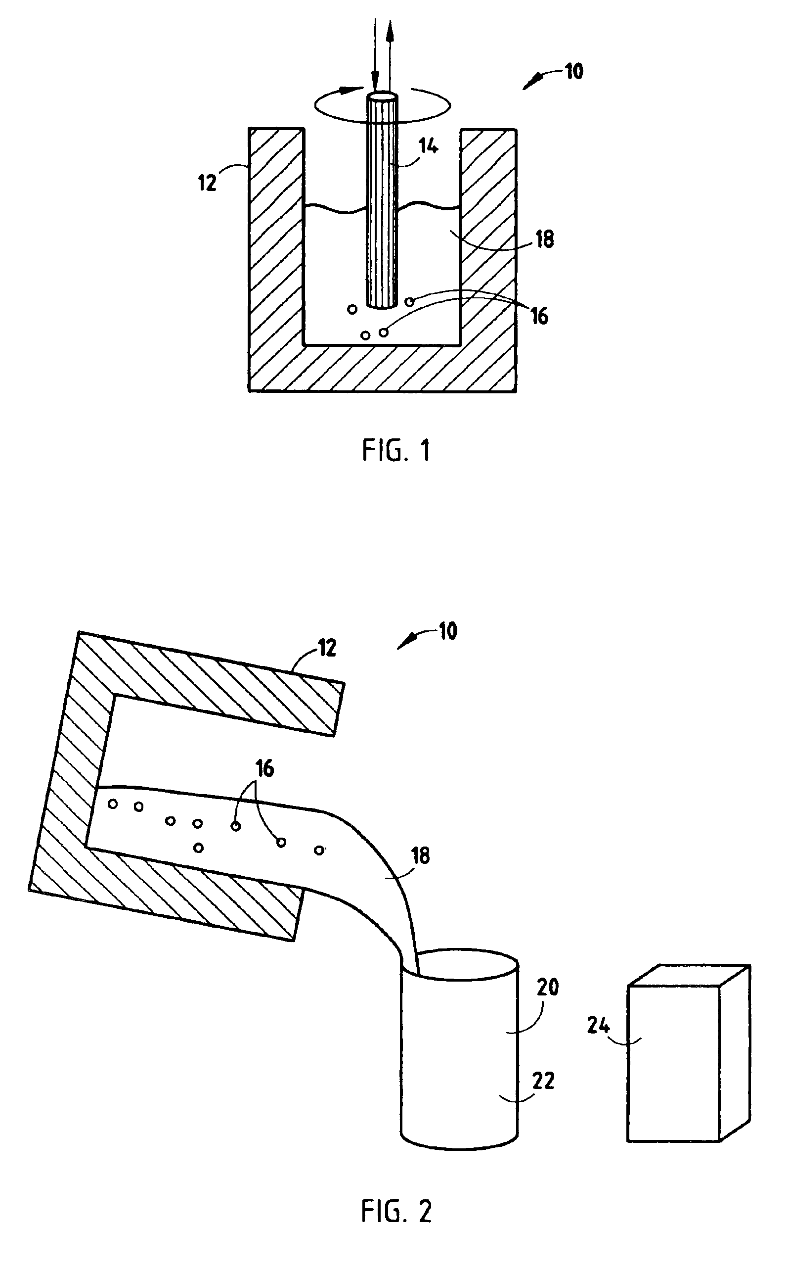 Process and apparatus for preparing a metal alloy