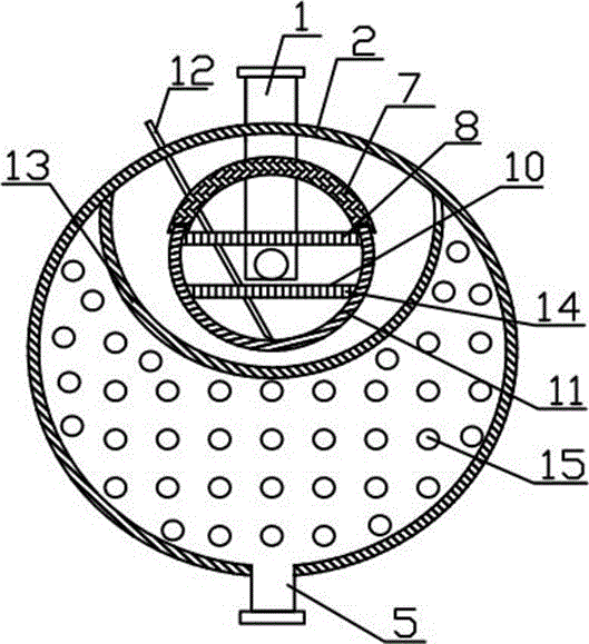 Synchronous oil separation and cooling device for air compressor