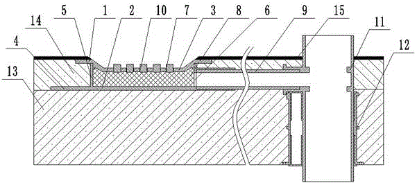 Filling layer internal accumulated water disposing device and system of water drainage system