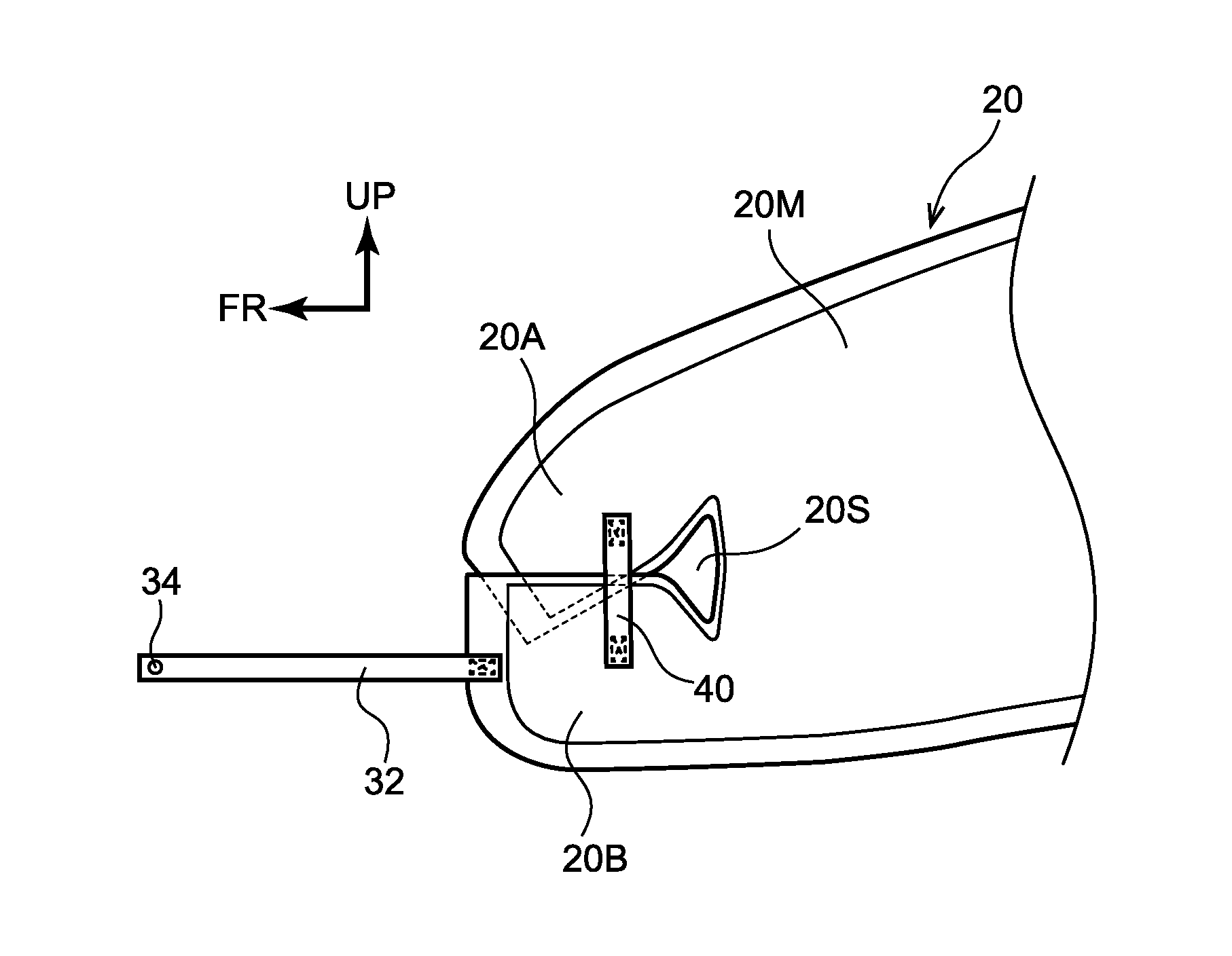 Curtain airbag device and occupant protecting device
