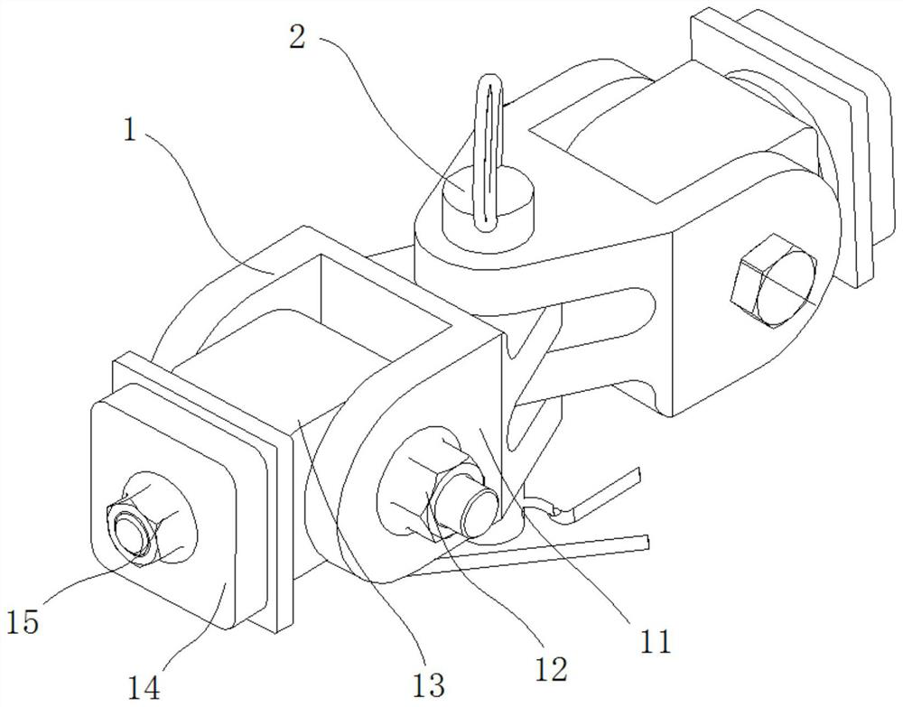 Universal connecting shaft for hoisting